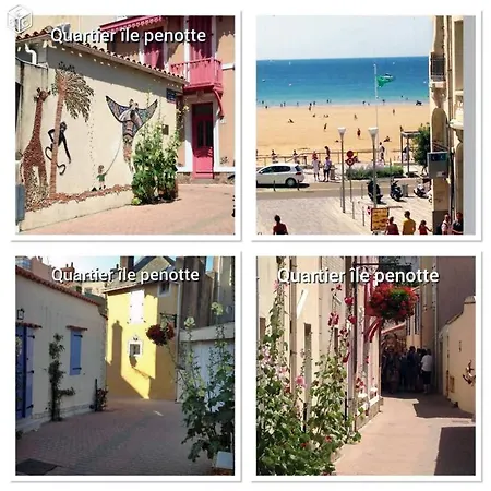 Studio Meuble Face Mer, Plein Centre De La Gde Plage Des Sables D'Olonne Parking Et Fibre Gratuits
